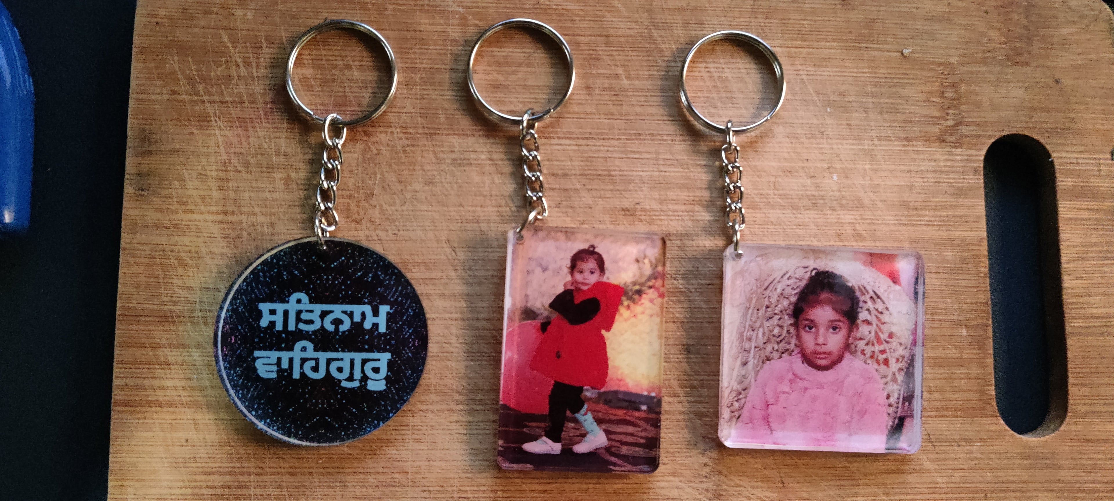 Pack of 2 Customized Acrylic Keychains | Keyrings