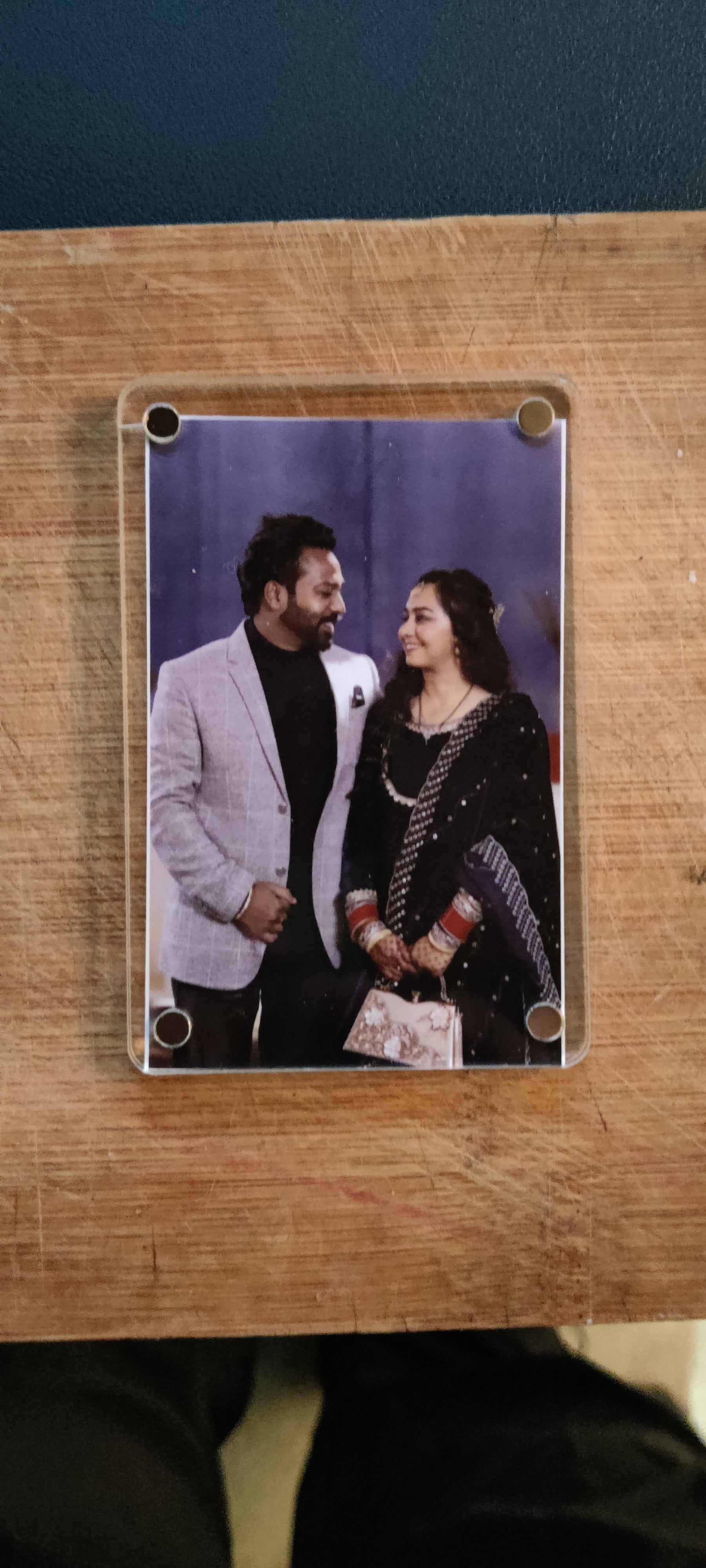 Acrylic 2 In 1 Magnetic Frame,Custom Acrylic Refrigerator, Rectangle Fridge Magnetic Photo Frames.