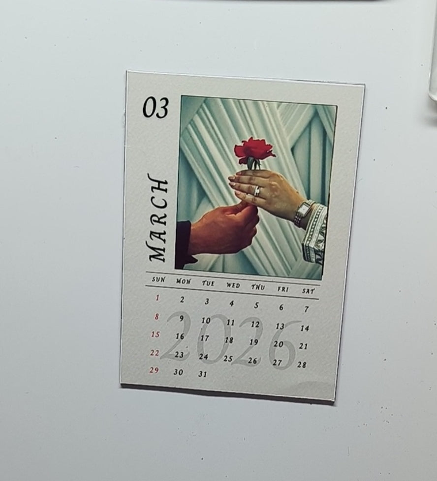 Customized Magnetic Calendar | Magnetic Calendar 2026 | With Stand